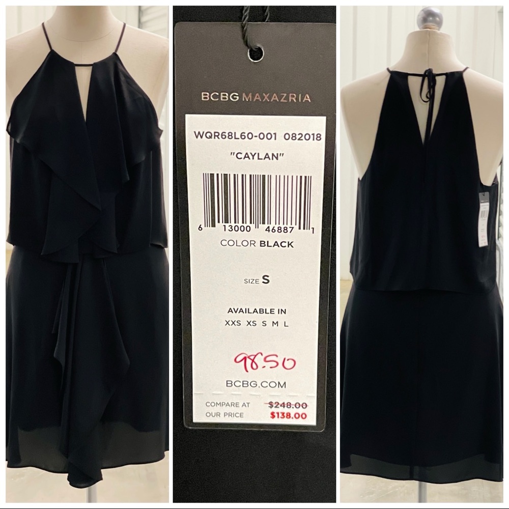 BCBGMAXAZRIA Black Dress Sz. Small NWT